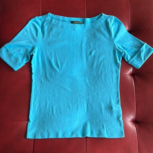 Lauren Ralph Lauren Blue Shirt - Picture 1 of 4